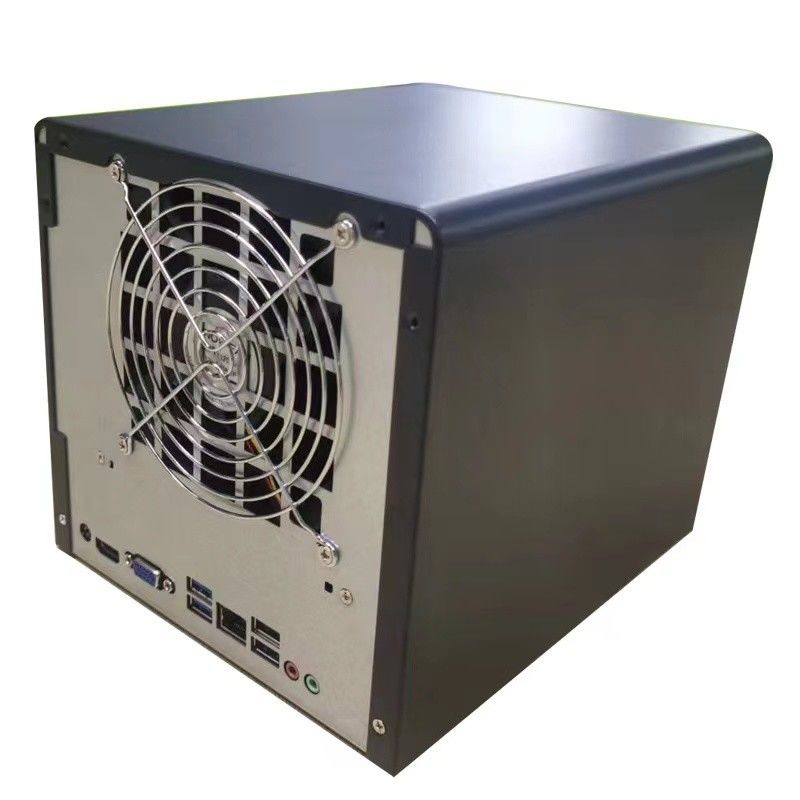 Encuadrado Nas Servidor de almacenamiento Chasis hogar 4 bahía Cuadro de computadora Panel de aleación de aluminio