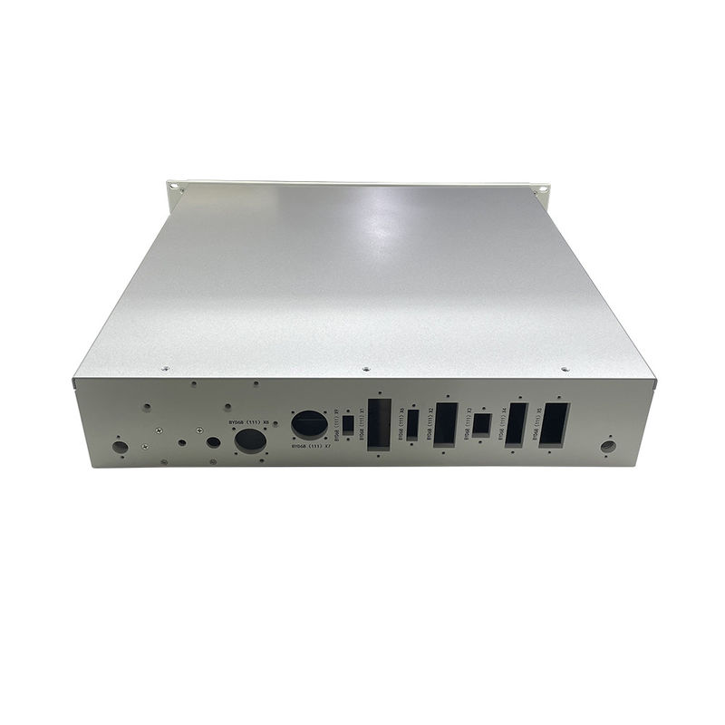 Revestimiento en polvo totalmente personalizado Acero Aluminio Corte láser de metal Fabricación de chapa de metal Partes del amplificador del gabinete