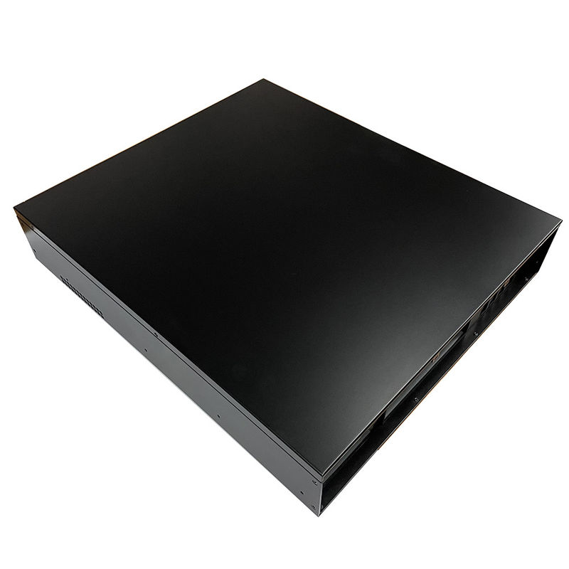 Gigabit 250metro Max 1 en 2 Fuera Dual Red Switch Repeater Inyector Extender Caso de servidor personalizado