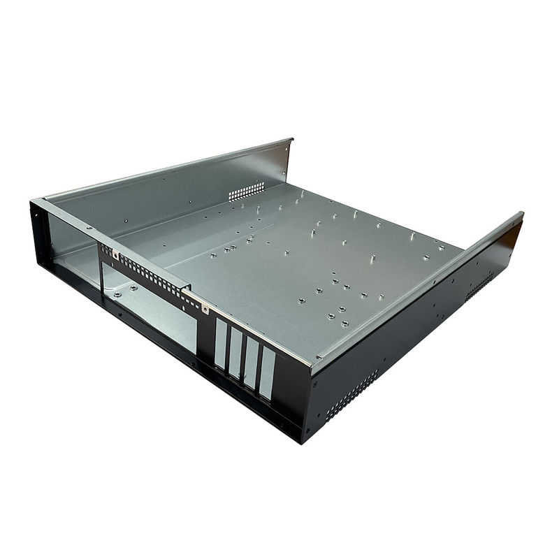 Oem Personalizado de la hoja de metal del chasis base de aluminio de acero inoxidable de unión industrial de servidor caja de recubrimiento