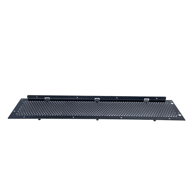 Plancha de acero de aluminio diseño de fabricación de metal 1U 2U 3U 4U 19 pulgadas de soporte ventilado panel de blanqueo caja de caja de metal