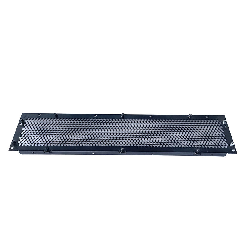 Plancha de acero de aluminio diseño de fabricación de metal 1U 2U 3U 4U 19 pulgadas de soporte ventilado panel de blanqueo caja de caja de metal